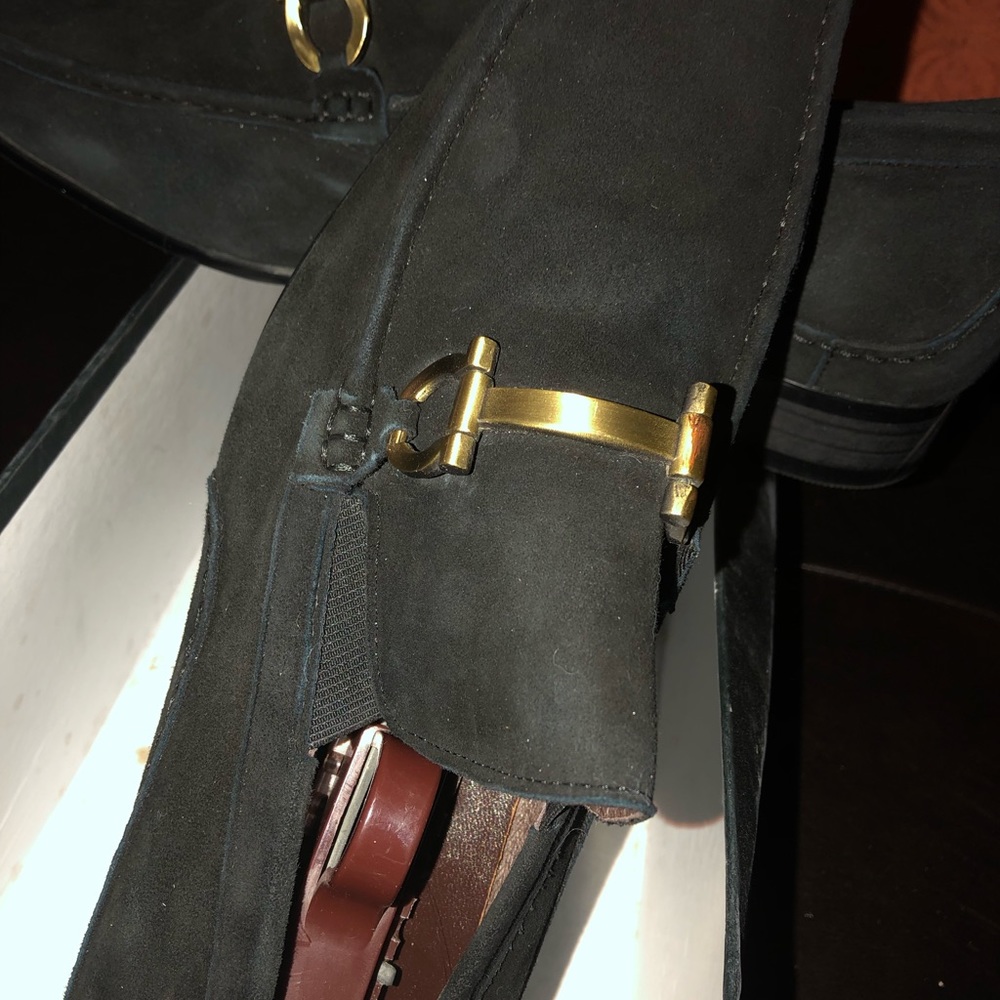 Men’s Black Suede Loafers